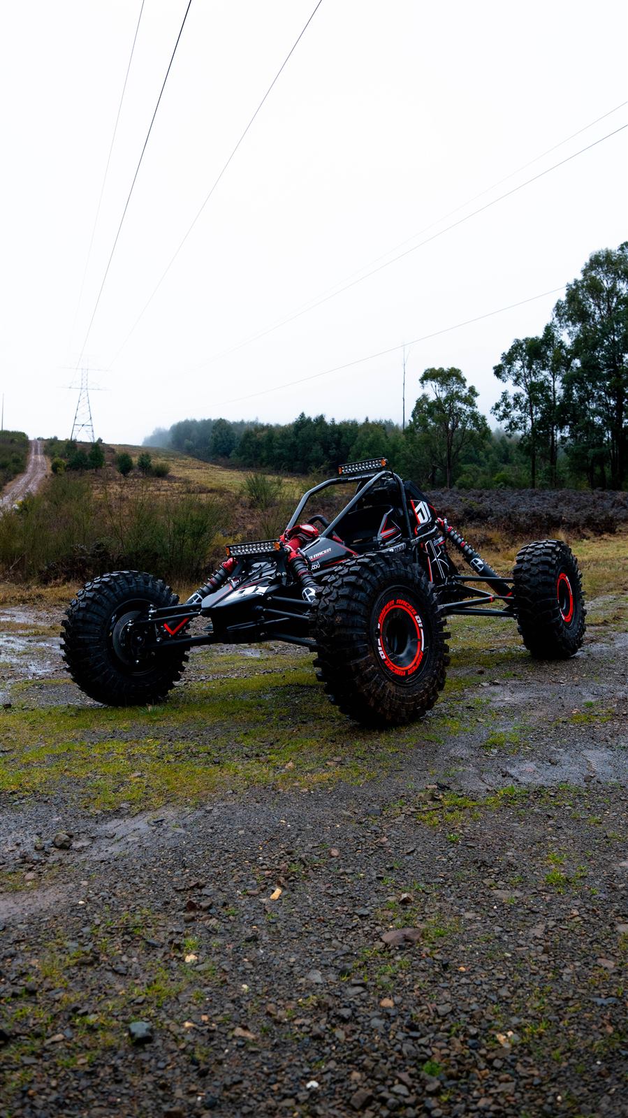 Hyper Racer D1 off-road race car on a forest trail