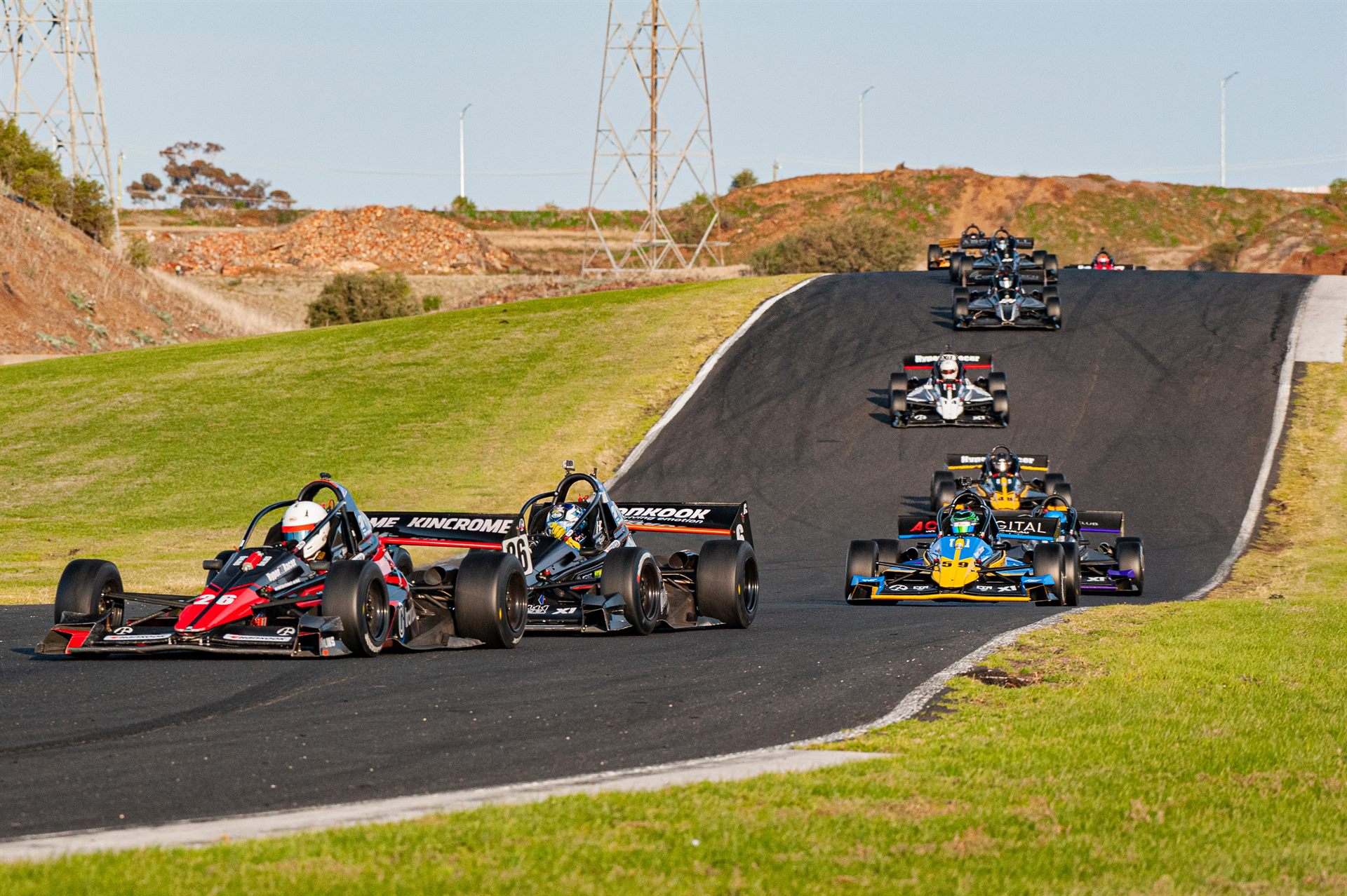 Hyper Racer X1 racing at Calder Park
